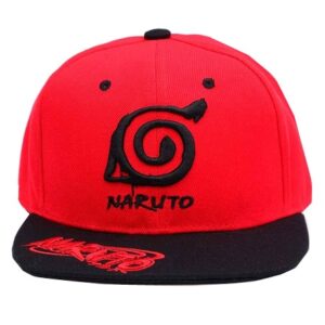 Gorra Naruto Roja Logo Bordado