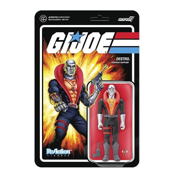 Figura Reaction Super7 G.I. Joe Destro Weapons Supplier