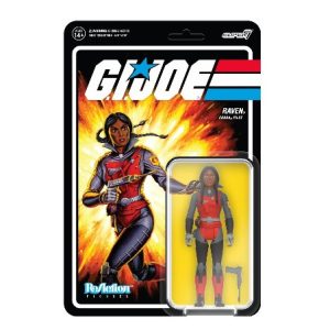 Figura Reaction Super7 G.I. Joe Raven Cobra Pilot
