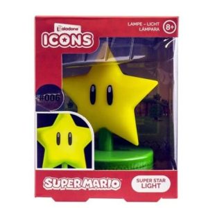 Lámpara Estrella Super Mario Icons